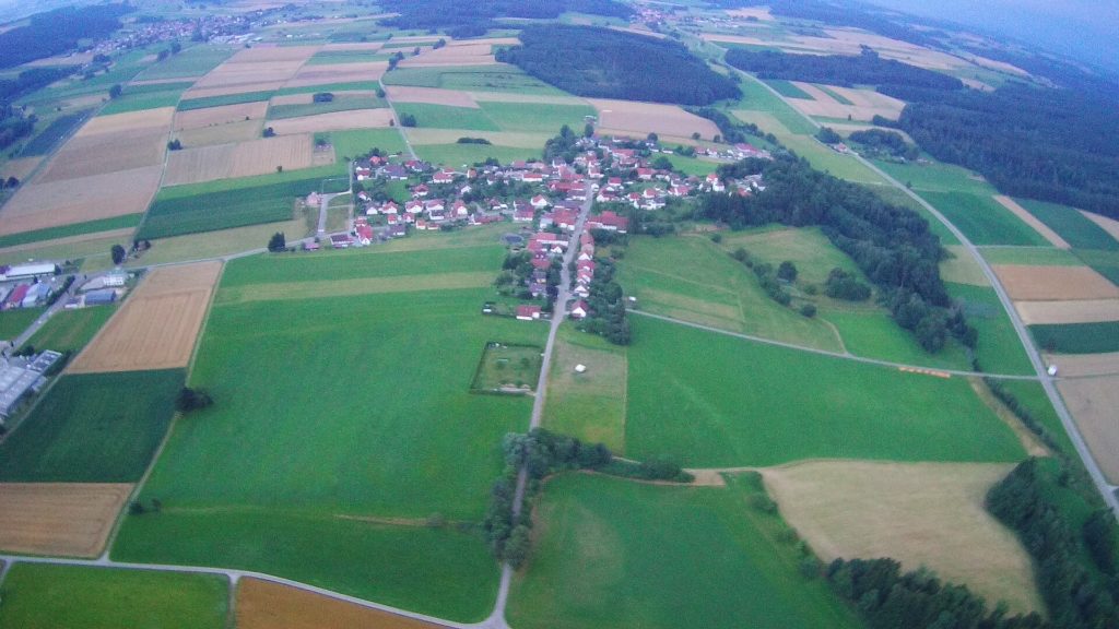 Luftaufnahme Felder Hohenraunau